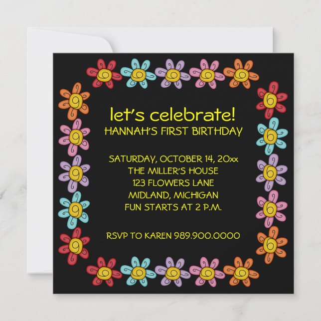 Kids Birthday Party Invitations (Front)