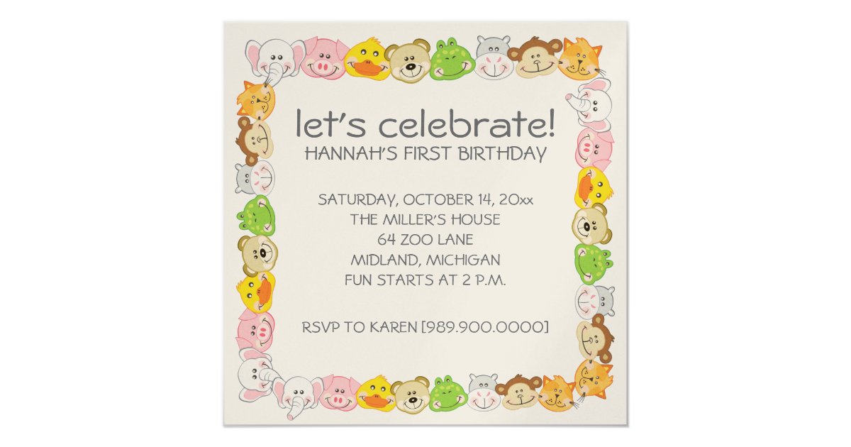 Kids Birthday Party Invitations | Zazzle.com