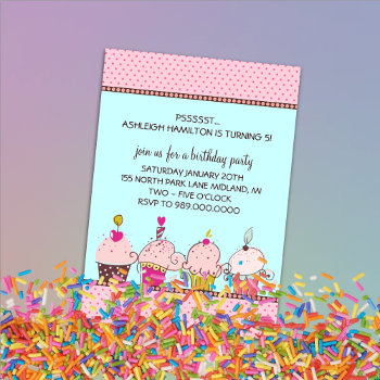 Kids Birthday Party Invitations by whupsadaisy4kids at Zazzle
