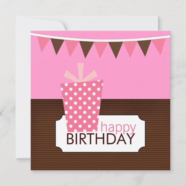 Kids Birthday Party Invitations (for a girl) (Front)