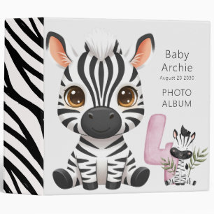 Kids Birthday Party Jungle Safari Animals for Boy 3 Ring Binder