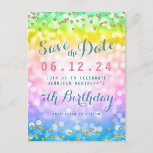 Kids Birthday Save The Date Cards Zazzle