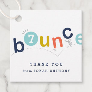 Kids birthday party thank you favor tag