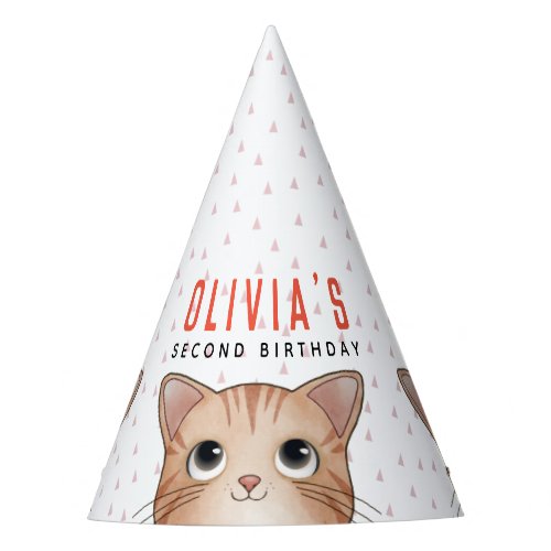 Kids Birthday party with cute little cats Party Hat