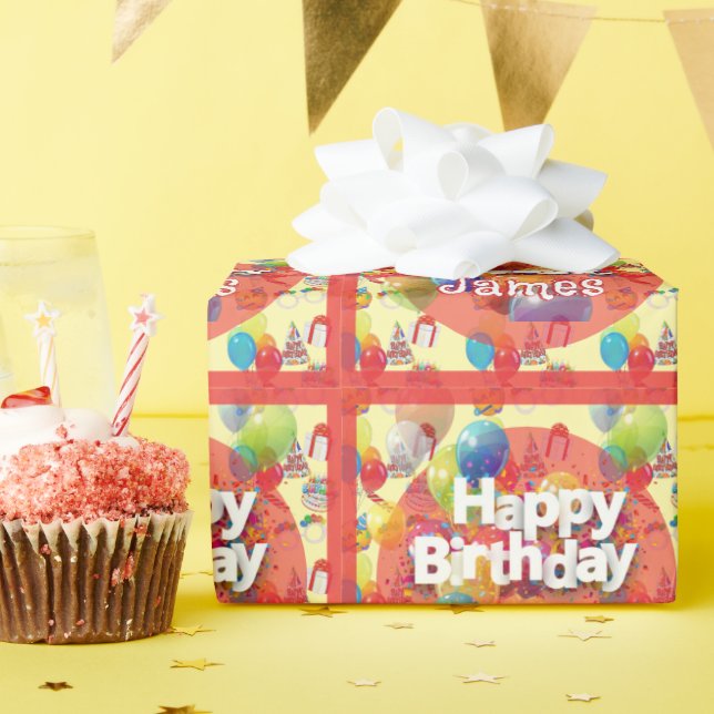Kid's Birthday Party  Wrapping Paper (Birthday Party)