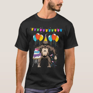 Kids Birthday Party Zoo Animal Ape Monkey  Gorilla T-Shirt