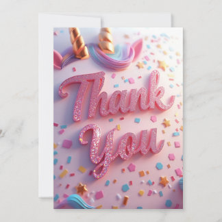 Kids Birthday Thank-You Card | Matching Party Coll