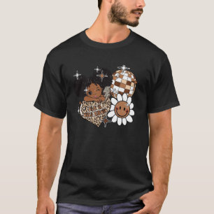 Kids Black Girl Magic Melanin History Girls Afro P T-Shirt