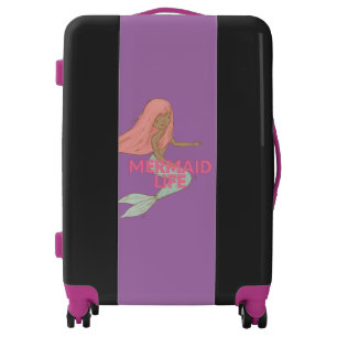 Kids Black Mermaid  Luggage