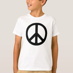 Kids Black Peace Sign Shirt