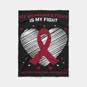 Kids Blood Cancer Support Grandma Multiple Myeloma Fleece Blanket