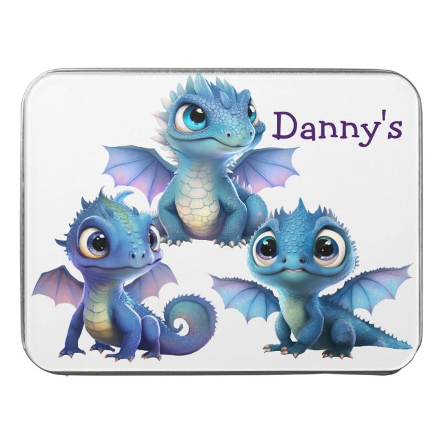 Kids Blue Dragons Jigsaw Puzzle (Case Horizontal)