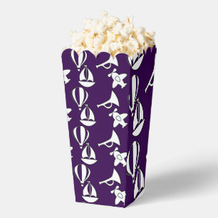 Kids Boat Plane Popcorn Favor Boxes