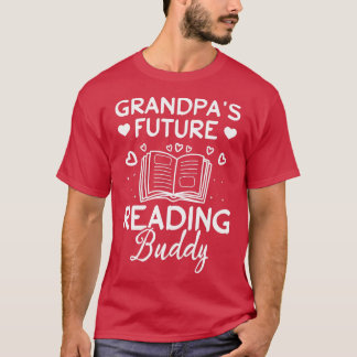 Kids Book Lover Child Grandpa's Future Reading Bud T-Shirt