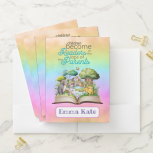 Kid's Book Lover Pocket Folder