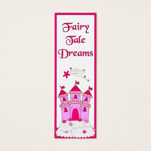 Customizable Kid's Bookmark Girls Fairy Tales Business Card Template