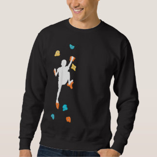 Kids Bouldering Climber Wall Climbing Climbing Ha Sweatshirt
