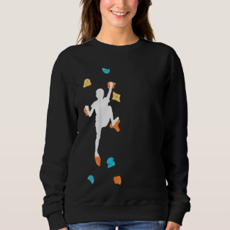 Kids Bouldering Climber Wall Climbing Climbing Ha Sweatshirt