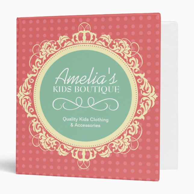 Kids Boutique Portfolio Binder (Front/Inside)