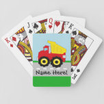 Kids Boys Construction Dumptruck Poker Cards