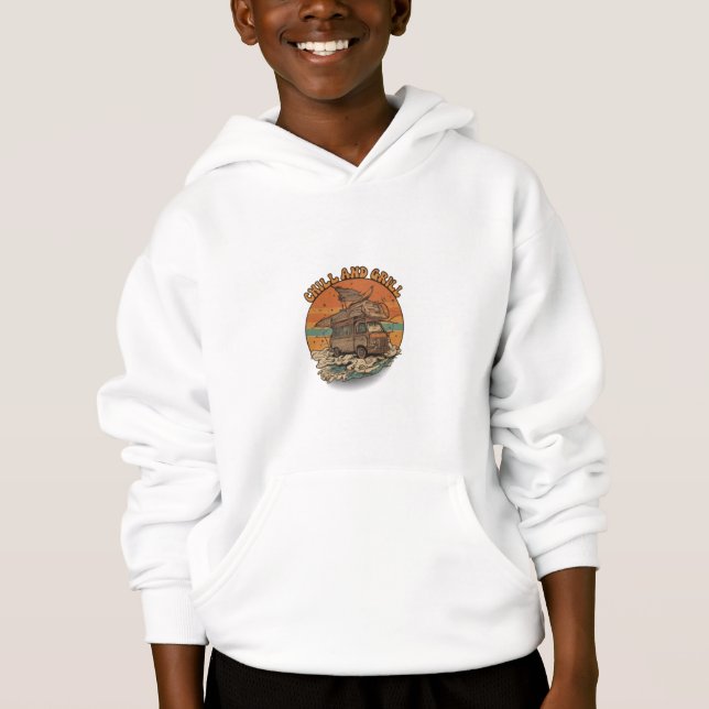 Kids boys fashion design hoodie jacket  (Front)