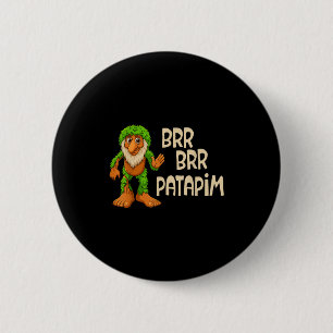 Kids Boys Girls Meme Italian Brainrot Brr Brr Pata Button