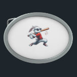 Kids Boys Happy Easter Bunny Playing Baseball East Belt Buckle<br><div class="desc">Kids Boys Happy Easter Bunny Playing Baseball Easter Sport T-Shirt</div>