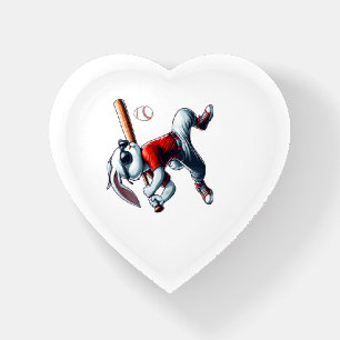 Kids Boys Happy Easter Bunny Playing Baseball East Paperweight