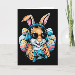 Kids Boys Happy Easter Day Bunny Egg Video Game Ki Card