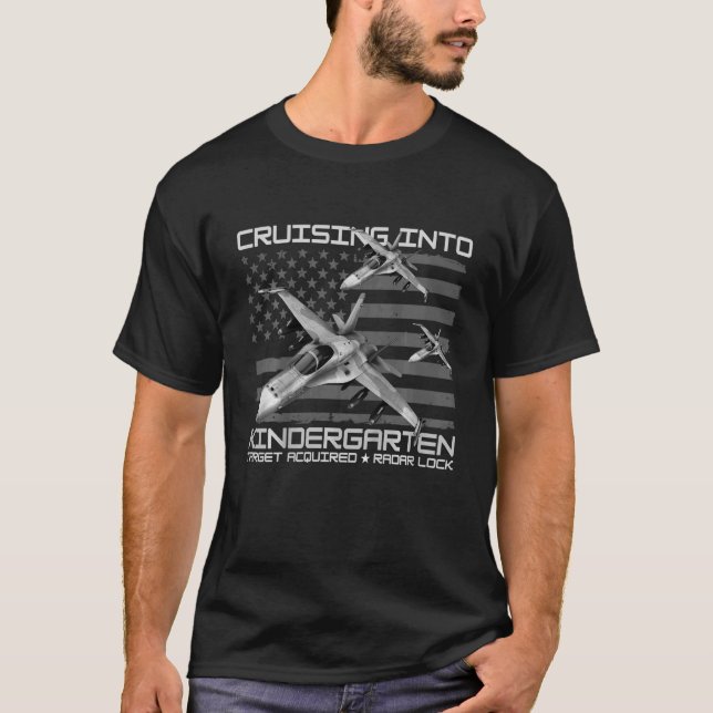 Kids Boys Jet Fighter Back To School Fighter Jets  T-Shirt (Front)