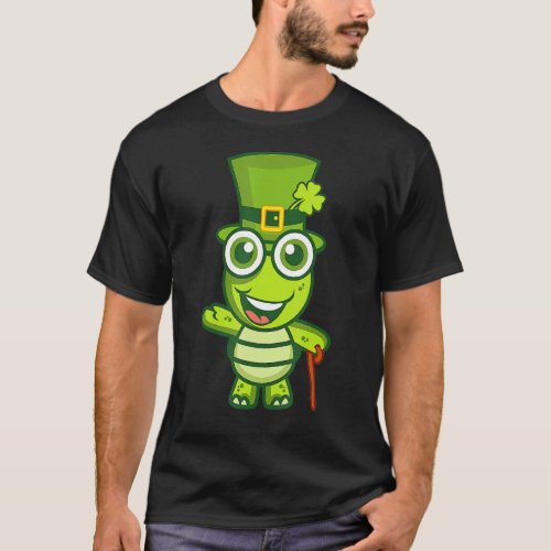 Kids Boys St Patricks Day Turtle With St Patricks  T_Shirt