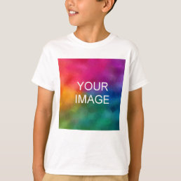 Kids Boys T-Shirts Front Design Add Image White