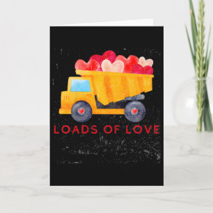 Kids Boys Valentine, Dump Truck Valentine Card