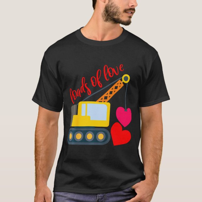 Kids Boys Valentines Day Loads Of Love Toddler Gir T-Shirt (Front)
