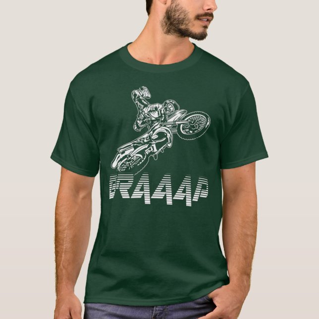 Kids Braap Brap Motocross   Dirt Bike Tee  T (Front)