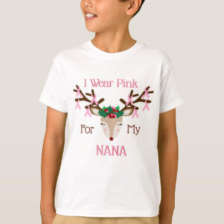 Kids Breast Cancer Awareness Christmas Shirt