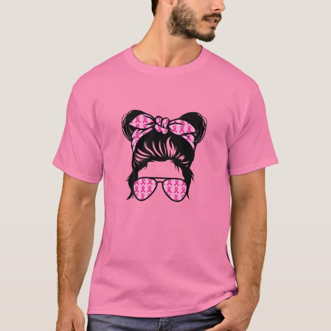 Kids Breast Cancer Awareness In October We Wear Pi T-Shirt (Front)