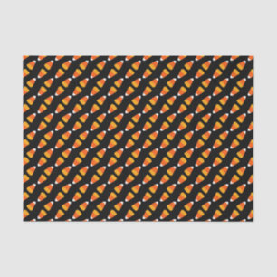 Kids Bright Orange Halloween Candy Corn on Black Tissue Paper
