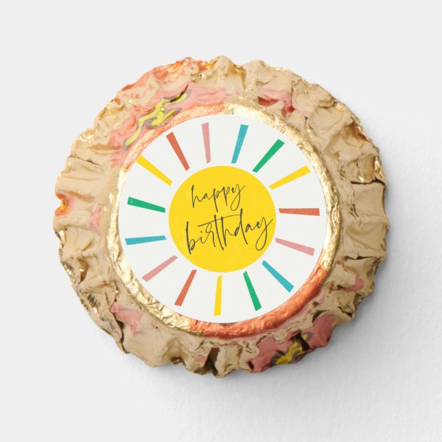 Kids Bright Sun Happy Birthday Reese's Peanut Butter Cups (Front)