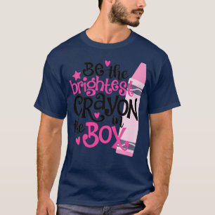 Kids Brightest Crayon Kids Children Girls Boys T-Shirt