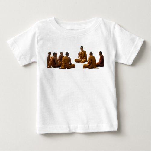 Kids Buddha Art Religious T-Shirt - Peaceful Gathe
