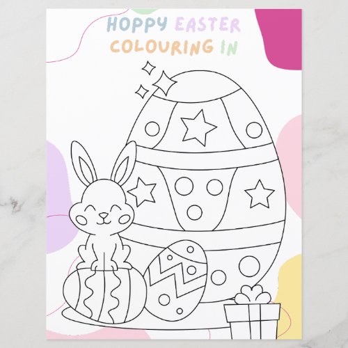 Kids Budget Coloring In Easter Egg Party Game
