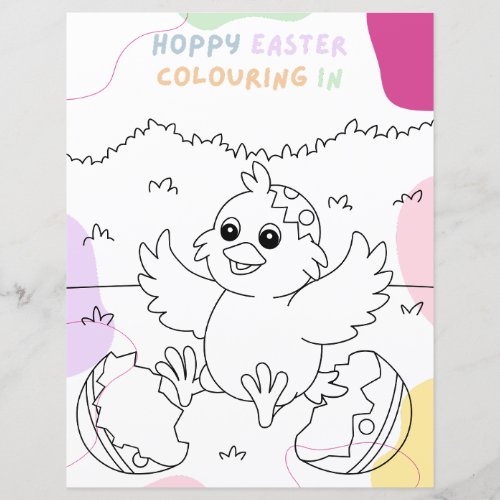 Kids Budget Easter Egg Coloring In Activity