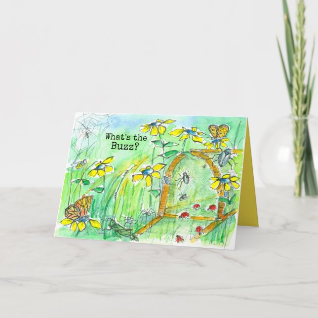 Kids Bug Box Insects Spiders Happy Birthday Card (Front)