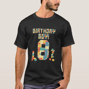 Kids Building Blocks Bricks 8th Birthday Girls Boy T-Shirt