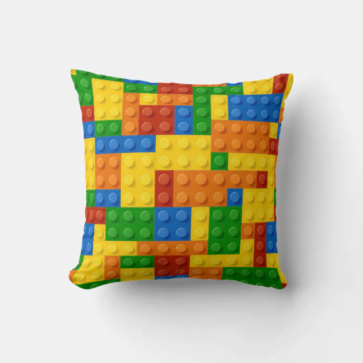 Kids Building Blocks Pillow Zazzle