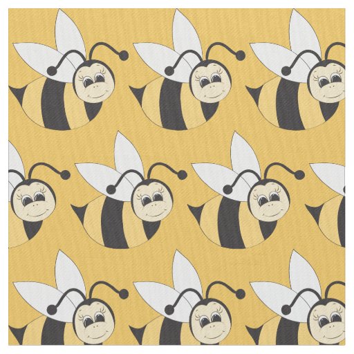 Kids Bumble bee pattern pima cotton fabric