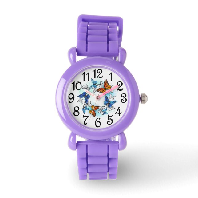 Kids Butterflies In Flight   Watch (Front)