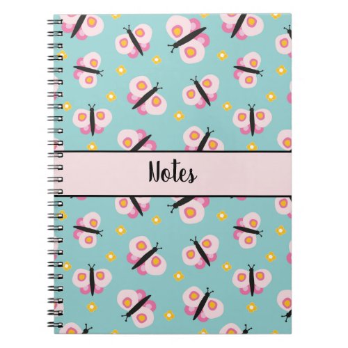 Kids Butterfly Personalized Notebook