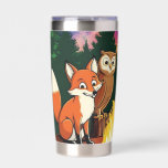 Kids by a Campfire in the Woods Insulated Tumbler